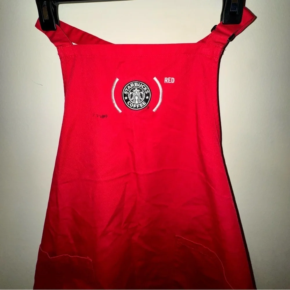 Vintage Starbucks Coffee (Red) Holiday Christmas Apron